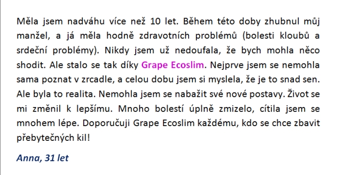 Grape Ecoslim diskuze