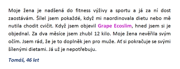 Grape Ecoslim recenze 